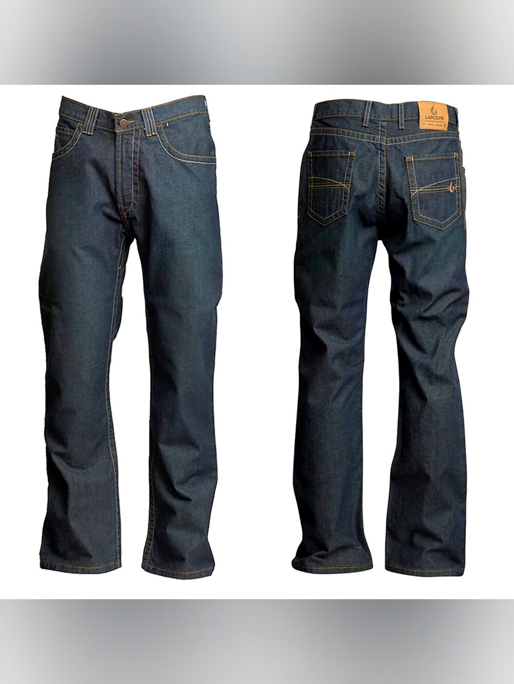 Lapco FR 42x32 Modern Protect 360 Jean Dark Wash Straight PINDM10 Workwear Cat